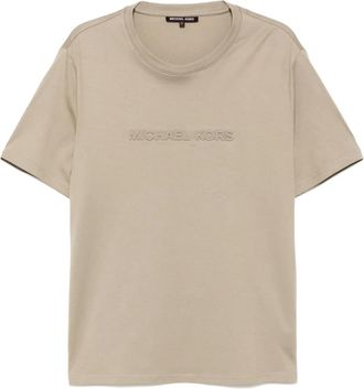 Michael Kors T-shirt met geborduurd logo - Beige