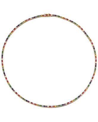 Nephora 14K 0.64 Ct. Tw. Rainbow Sapphire Rainbow Tennis Necklace