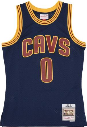 Mitchell & Ness Kevin Love Basketbal Tanktop 2015 - Heren - Fitness - Blauw - S - Polyester - Fitness