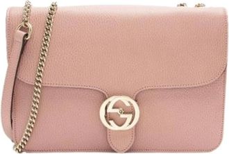Gucci Pre-owned Cross Body Bags, female, Pink, Size: ONE SIZE Pre-owned Vintage Cross Body Bag
