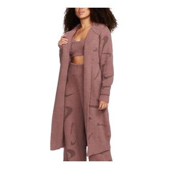 Nike (WMNS) Nike Sportswear Phoenix Cozy Boucle Long Knit Cardigan Mauve FD4282-208