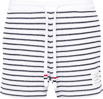 Thom Browne Striped Shorts - Womens - Cotton