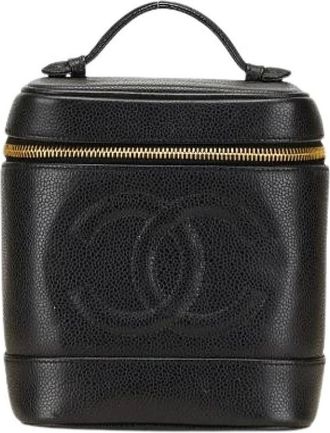 Chanel Pre-owned Handbags, female, Black, Size: ONE SIZE Pre-owned Vintage Handbag