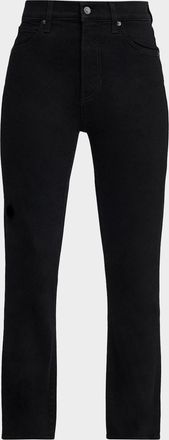 Veronica Beard Ryleigh High-Rise Slim Straight Ankle Jeans