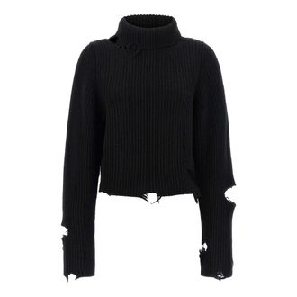 Haikure Dames, Truien, Zwart, Maat: L Wol