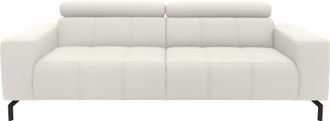 Domo Collection 2,5-Sitzer »Cunelli zeitlos und elegant, moderne Sitznähte als Designelement,« wahlweise mit 6-fach verstellbaren Kopfteilen, fester Sitzkomfort