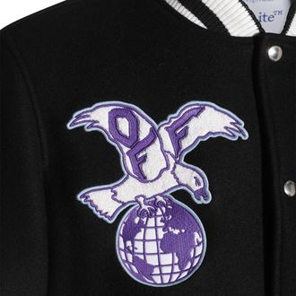 Off-white Black And Blue Casual Jacket