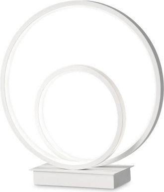 Ideal Lux Lámpara de mesa led integrada con remolino decorativo led blanca, 3000K