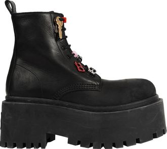 Balenciaga Strike Platform Booties With Charms