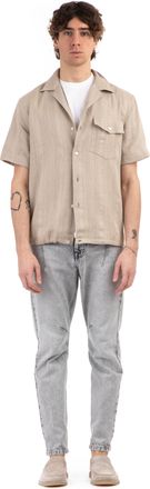 Eleventy Viscose-Linen-Cotton Woven Shirt