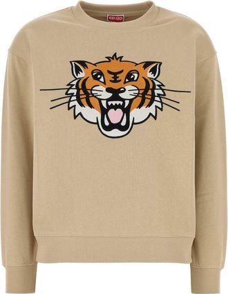 Kenzo Cappuccino Cotton Sweatshirt
