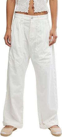 Free People Clover Drop Crotch Pants in Tofu at Nordstrom, Size X-Small