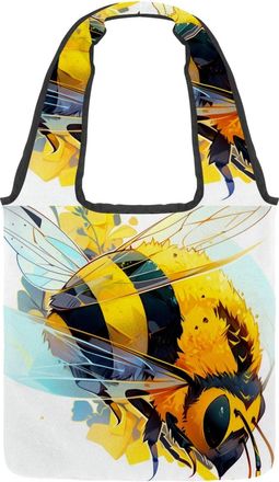 Generic 878002_1 Reversible Canvas Shoulder Tote - Double-Sided Print, 12oz Cotton, 27cm Drop, Fold-Flat Bag for Travel, Shopping, Street Outings