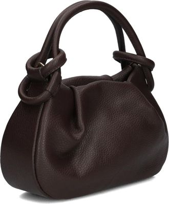 Notre-V Lucca Classic Grain - Dames - Tassen - Bruin - Maat: ONE Size Leer