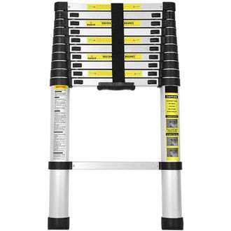 Vingo Swanew Scala telescopica 3,2M Scala multifunzionale Scala in alluminio Scala semplice Scala polivalente Scala estensibile Scala a crinolina 150KG