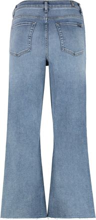 7 For All Mankind Womens Cropped Jeans Alexa Blue Cotton