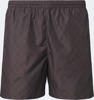 Gucci GG poplin swim trunks