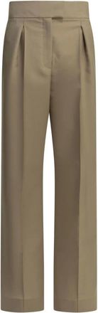 Valentino Dames, Broeken, Beige, Maat: S Wol