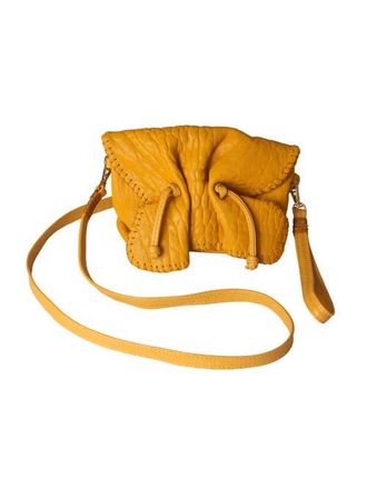 Carlos Falchi Mini Butterfly Lambskin Bag in Mustard Yellow at Nordstrom