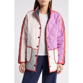 Nic+Zoe Mixed Up Quilted Reversible Coat in Pink Multi at Nordstrom Rack, Size X-Small