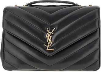 Saint Laurent Quilted nappa leather large Loulou bag Woman One Size