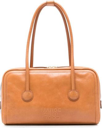 Margesherwood Logo-debossed Leather Tote Bag