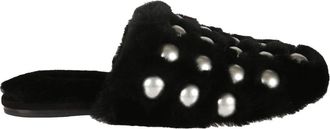 Alexander Wang Stijlvolle Ciabatta Sandalen - Dames - Pantoffels - Zwart - 35 EU - Schoenen