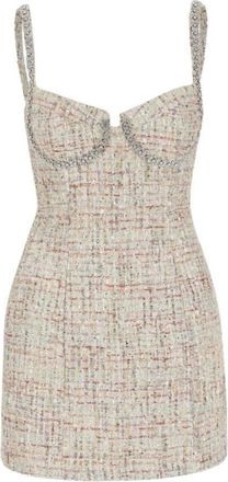 Self Portrait Pastel Boucle Mini Dress