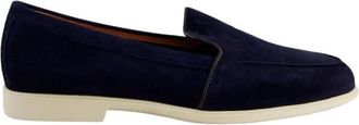 Santoni Malibu Loafer - Dames - Loafers - Blauw - 41 EU - Su&egrave;de - Schoenen