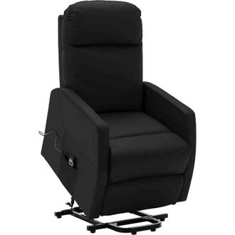 vidaXL Sill&oacute;n Elevable Cuero Sint&eacute;tico Negro Vidaxl