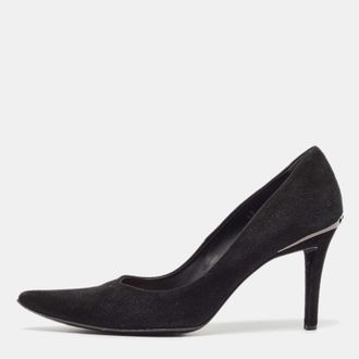 Tod's Tods Black Suede Pointed Toe Pumps