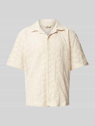 Redefined Rebel Regular Fit Freizeithemd mit Lochmuster Modell MADDEN in Offwhite, Gr&ouml;&szlig;e XL
