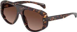 Moncler ME6035U AURON Polarized 3048T5 Mens Sunglasses Tortoiseshell Size 57