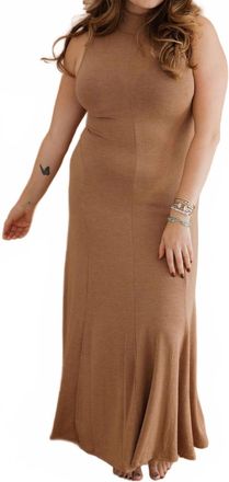 Astr Haylie Maxi Dress In Brown