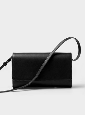 Simons Womens Organized faux-leather clutch