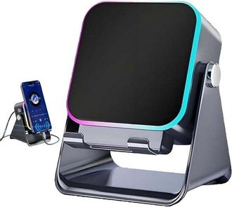 OEM Altavoz Inal&aacute;mbrico 5 1 Inducci&oacute;n, Ajustable Recargable (3500 Mah) Sonido Est&eacute;reo, Ajustable 360&deg; Ambiental Rgb (8 Configuraciones), Negro