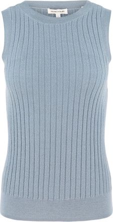 Veronica Beard Canotta smanicata a coste - Blu