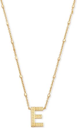 Kendra Scott Womens Letter E Pendant Necklace In Gold Metal