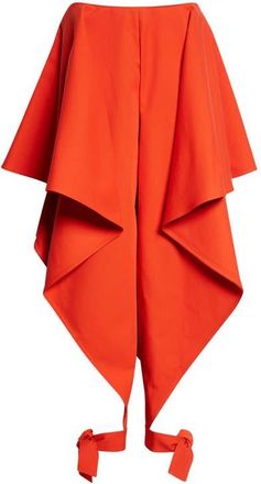 Alaia Paneled Cotton Pants in Orange Sanguine at Nordstrom, Size 6 Us