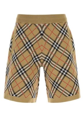 Burberry Brown Checks Shorts