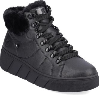 Rieker Winter Enkellaarsjes - Dames - Winterlaarzen - Zwart - 38 EU - Wol - Schoenen