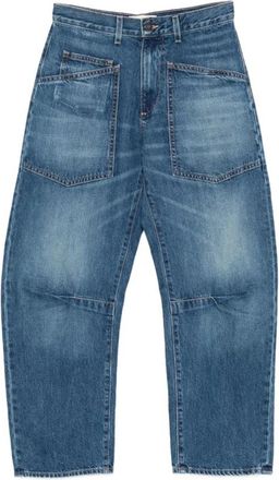 Nili Lotan Shon Jeans Flared Leg - Dames - Loose Fit Jeans - Blauw - W25 - Denim - Jeans