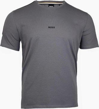 HUGO BOSS Mens BOSS Unique T-Shirt, Grey - Size: 38