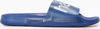Havaianas Womens Classic Logomania Black Flip Flops - Navy - Size: 7/6.5/6