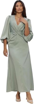 Y.A.S Yasthea LS Long Dress - Dames - Maxi kleedjes - Groen - L - Kleedjes