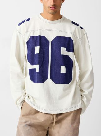 Acne Studios Mens Football-style long-sleeve T-shirt