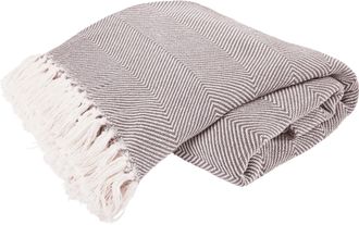 Primera Tagesdecke »Fransen« mit stylischem Fransenrand und Fischgrat-Muster