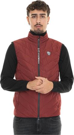 Emporio Armani Down Bodywarmer - Heren - Bodywarmers - Rood - M - Polyester - Jassen