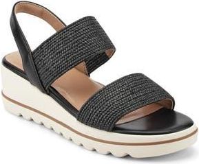 Easy Spirit Sanna Wedge Sandal in Black at Nordstrom Rack, Size 6.5