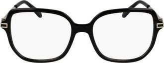 Ferragamo SF3012001 Square-Frame Acetate Eyeglasses - Black